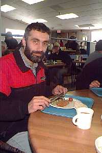 Anatoli is amazed by the McMurdo food