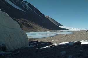 Lake Chad viewed from the Suess glacier